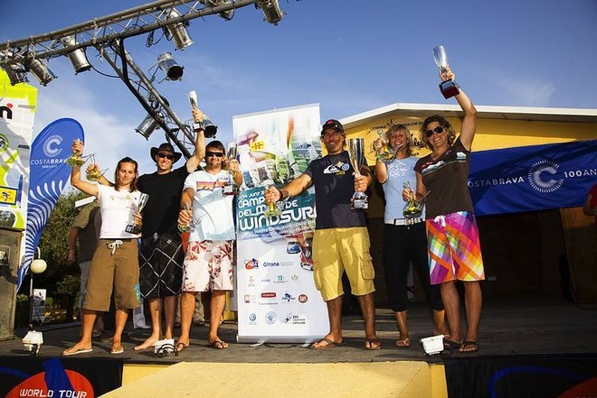 All the winners! - 2009 Catalunya Costa Brava PWA World Cup ©  John Carter / PWA http://www.pwaworldtour.com
